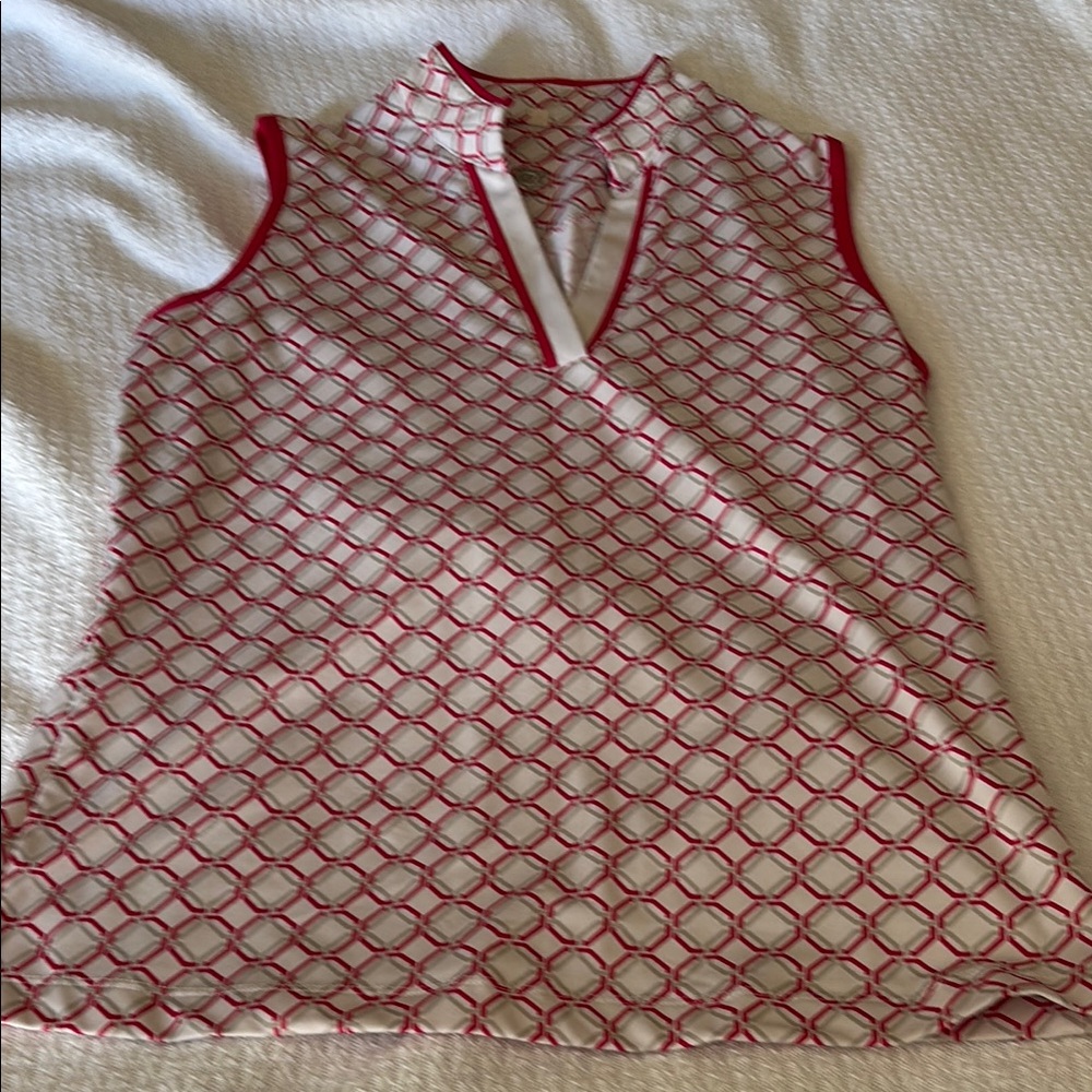 Pink and White Golf/Tennis Shirt